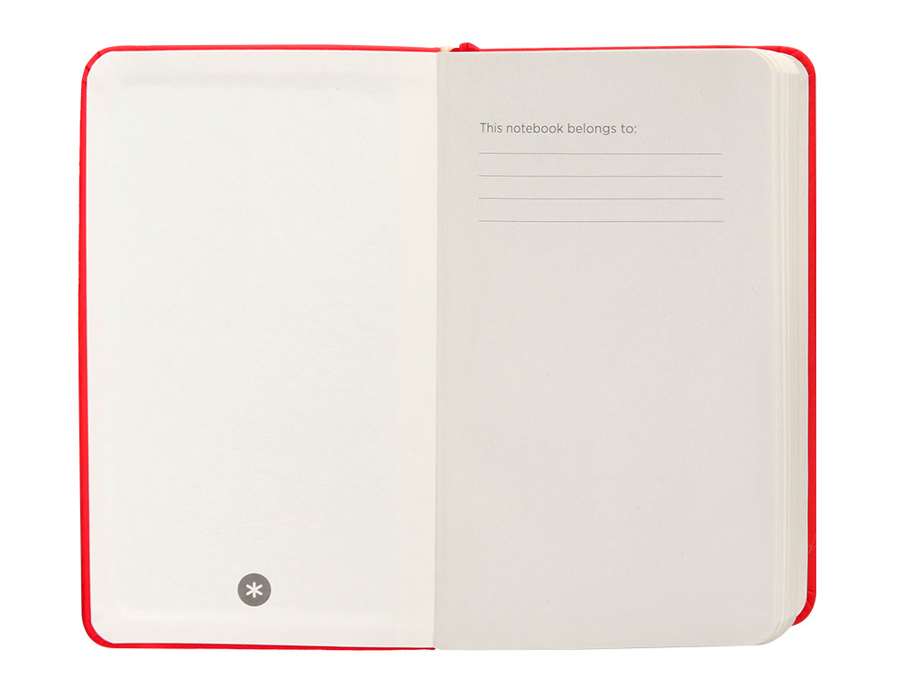 CADERNO COM ELASTICO ANTARTIK NOTES CAPA DURA A6 QUADRICULADO VERMELHO 100 FOLHAS 80 GR FSC