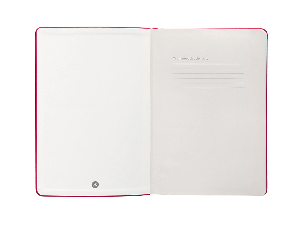 CADERNO COM ELASTICO ANTARTIK NOTES CAPA DURA A4 PAUTADO FUCSIA 100 FOLHAS 80 GR FSC