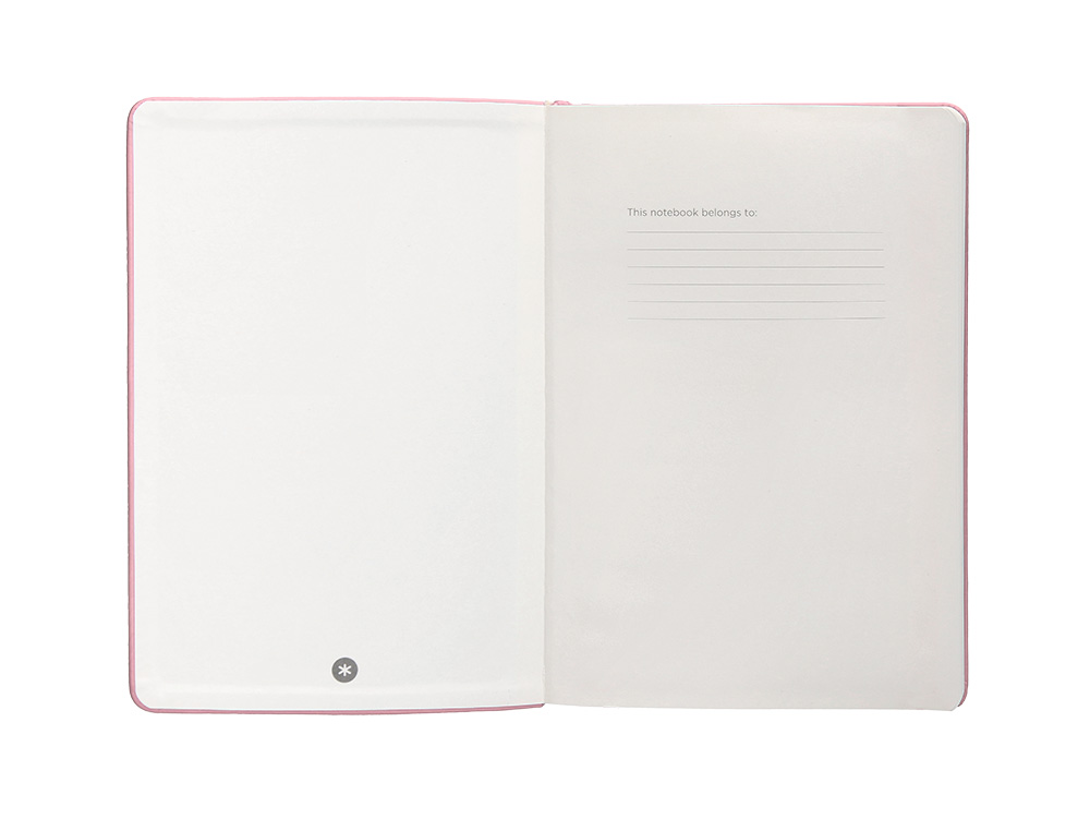 CADERNO COM ELASTICO ANTARTIK NOTES CAPA DURA A4 PAUTADO ROSA PASTEL 100 FOLHAS 80 GR FSC