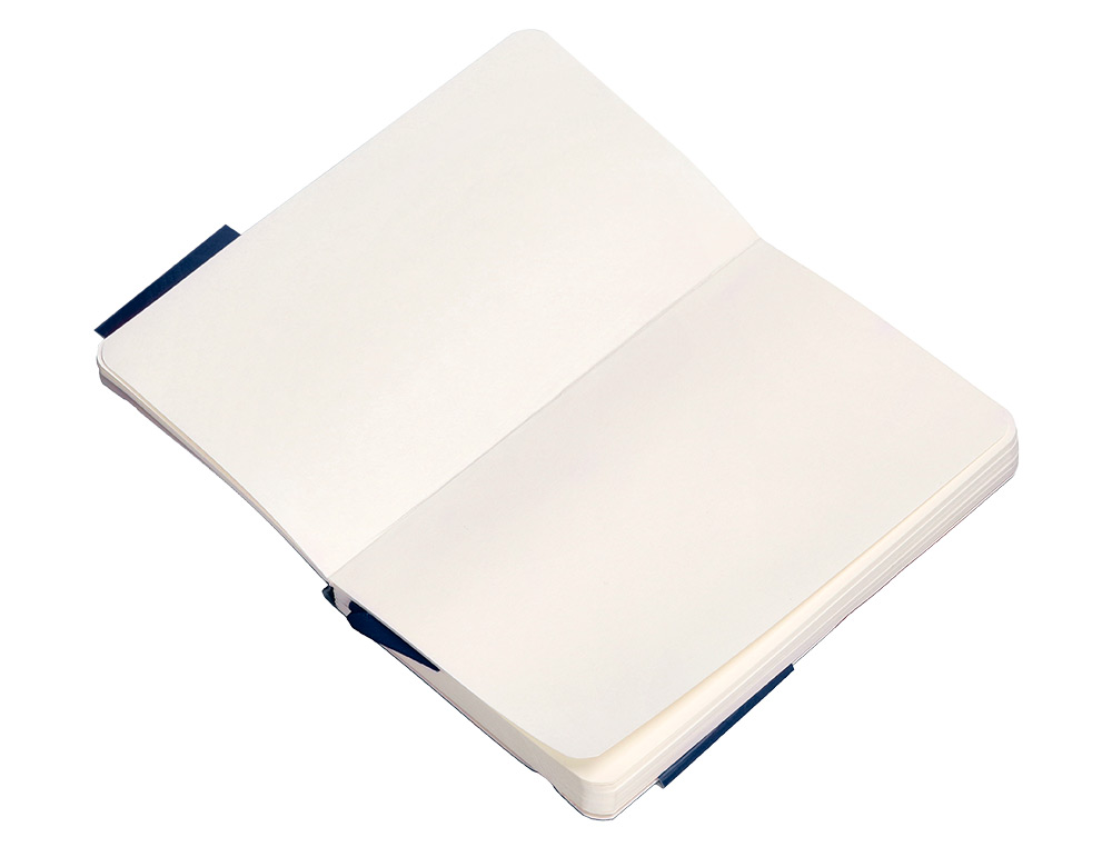 CADERNO COM ELASTICO ANTARTIK NOTES CAPA MOLE A6 LISO AZUL MARINHO 100 FOLHAS 80 GR FSC