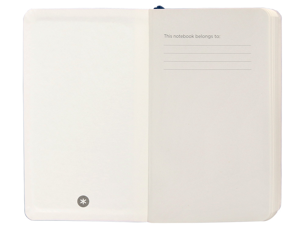 CADERNO COM ELASTICO ANTARTIK NOTES CAPA MOLE A6 LISO AZUL MARINHO 100 FOLHAS 80 GR FSC