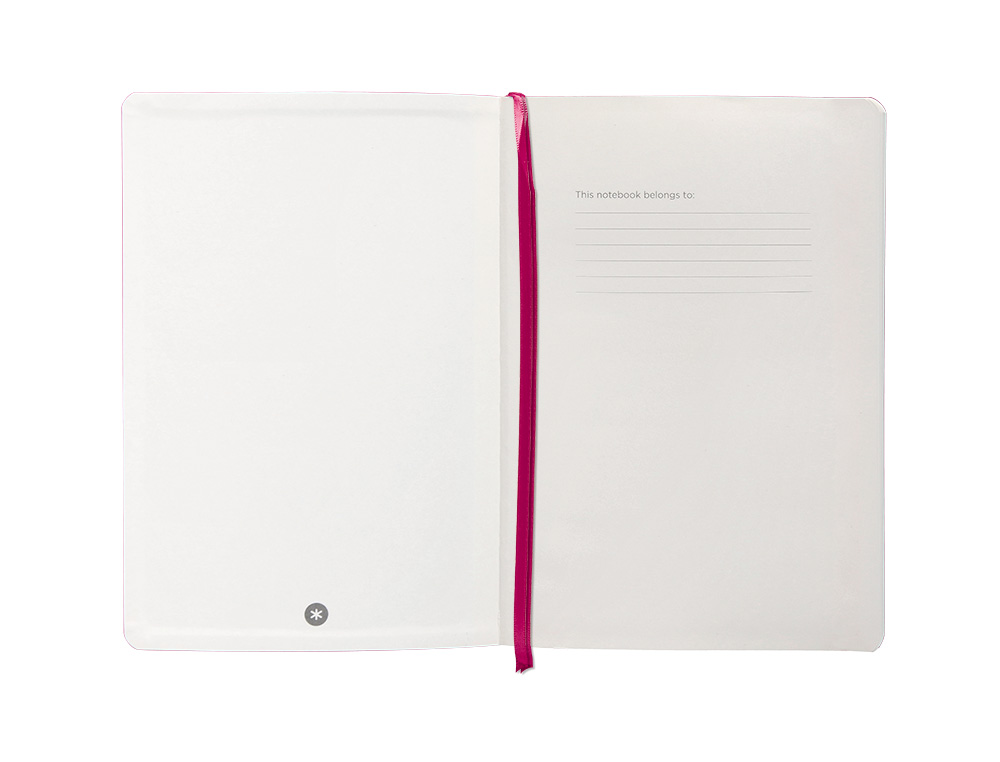 CADERNO COM ELASTICO ANTARTIK NOTES CAPA MOLE A5 LISO FUCSIA 80 FOLHAS 80 GR FSC