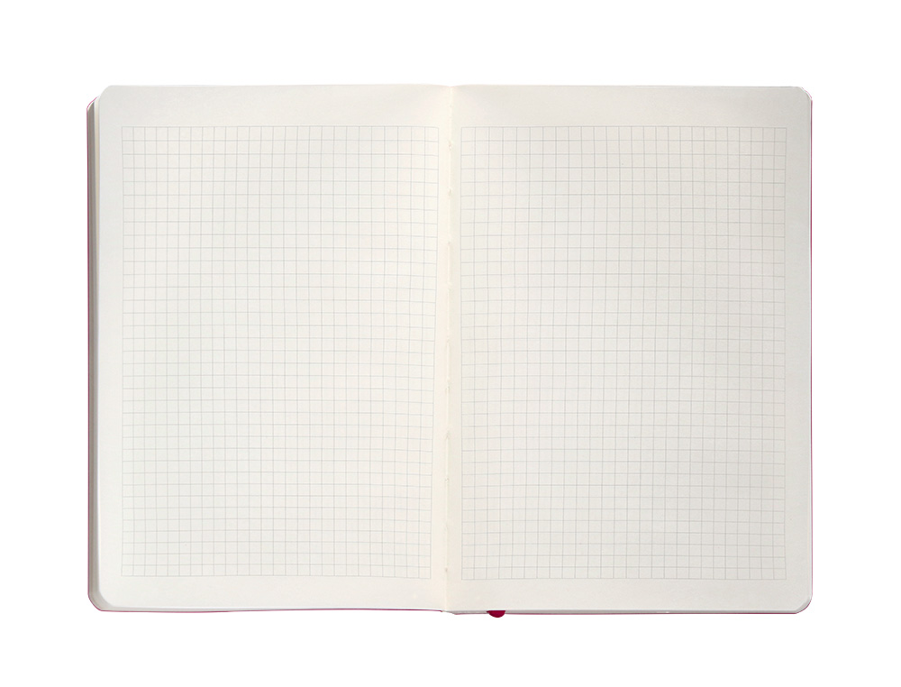 CADERNO COM ELASTICO ANTARTIK NOTES CAPA MOLE A5 QUADRICULADO FUCSIA 80 FOLHAS 80 GR FSC