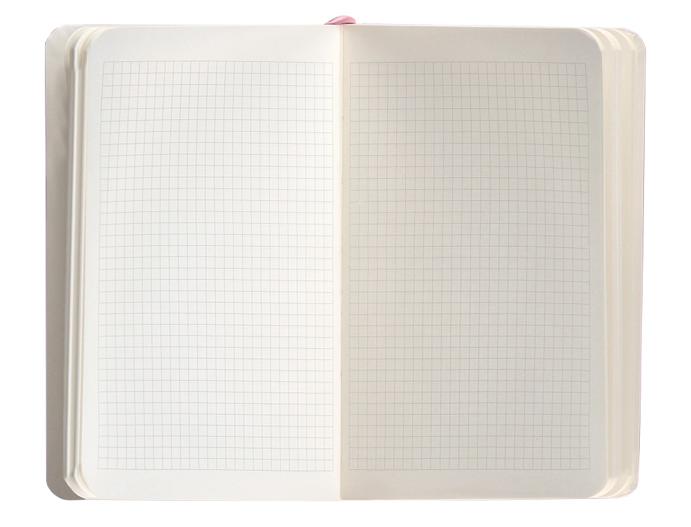 CADERNO COM ELASTICO ANTARTIK NOTES CAPA MOLE A6 QUADRICULADO ROSA PASTEL 100 FOLHAS 80 GR FSC