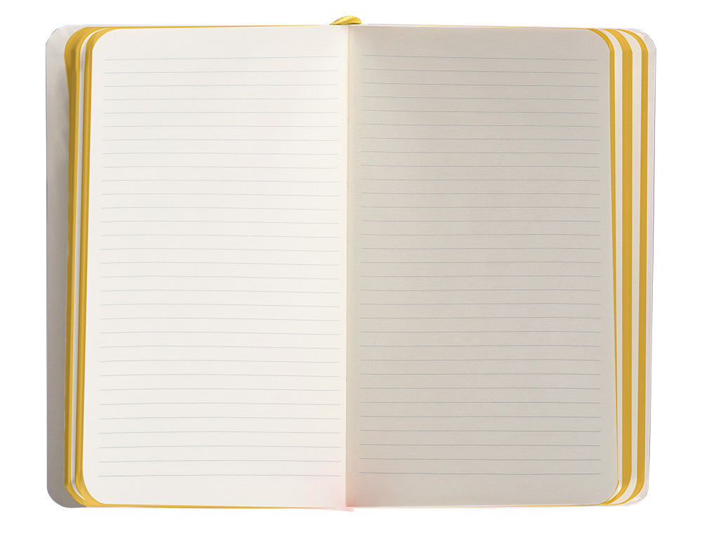 CADERNO COM ELASTICO ANTARTIK NOTES CAPA MOLE A6 PAUTADO ROXO E AMARELO 100 FOLHAS 80 GR FSC