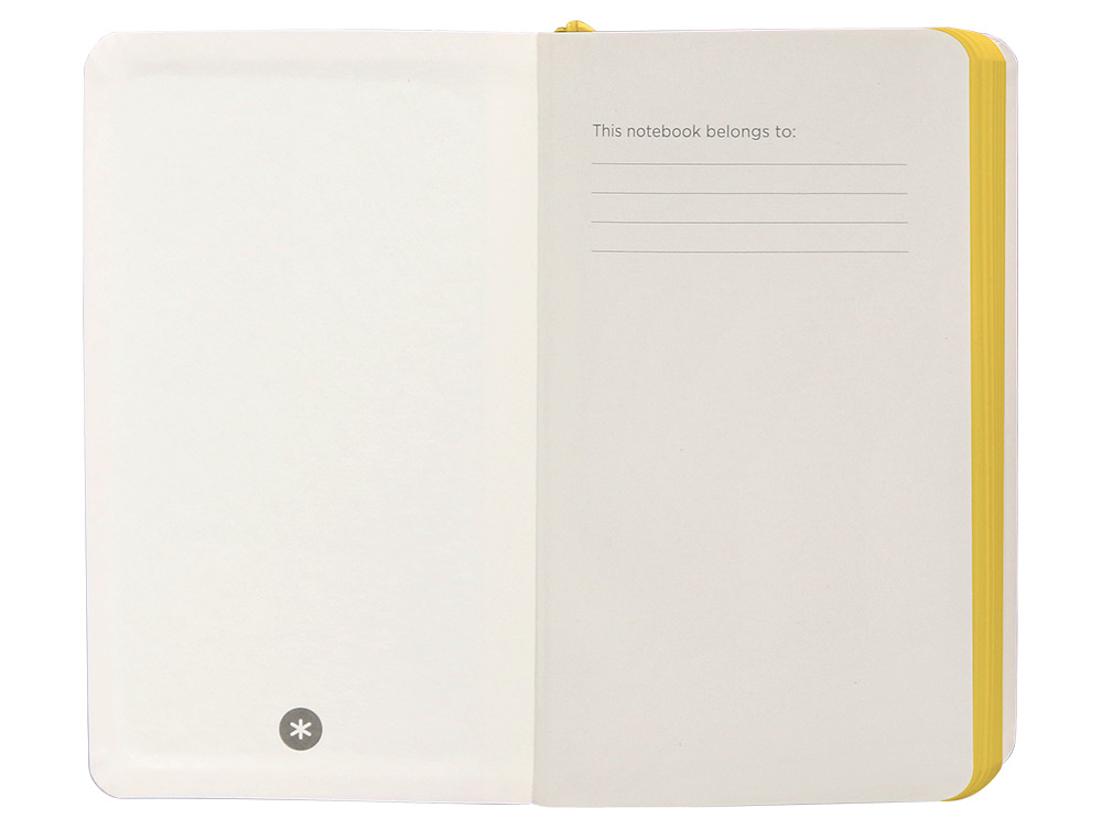 CADERNO COM ELASTICO ANTARTIK NOTES CAPA MOLE A6 PAUTADO ROXO E AMARELO 100 FOLHAS 80 GR FSC