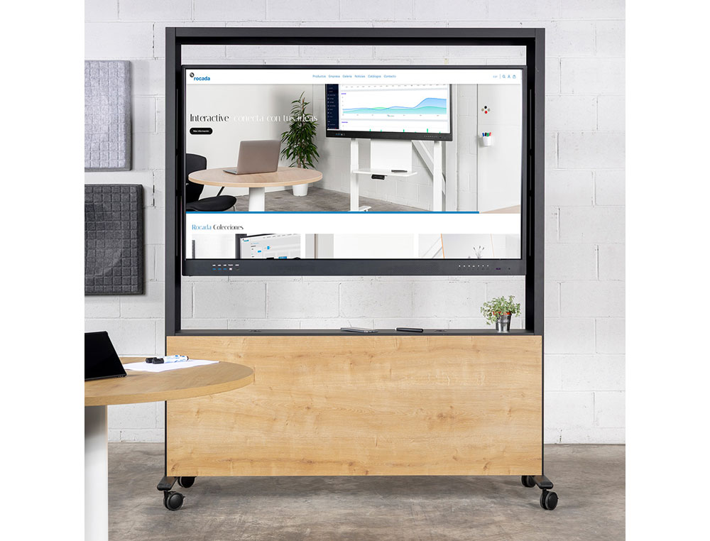 SUPORTE MOVEL ROCADA PARA MONITORES INTERATIVOS DE 65