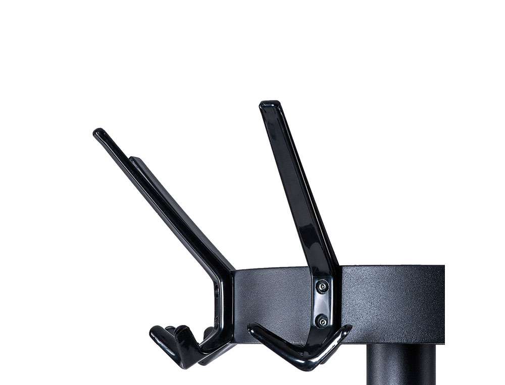 CABIDE ROCADA MAULCALIGO 32 SUPORTES COM PORTA GUARDA CHUVAS COR PRETO 460X460X1752 MM