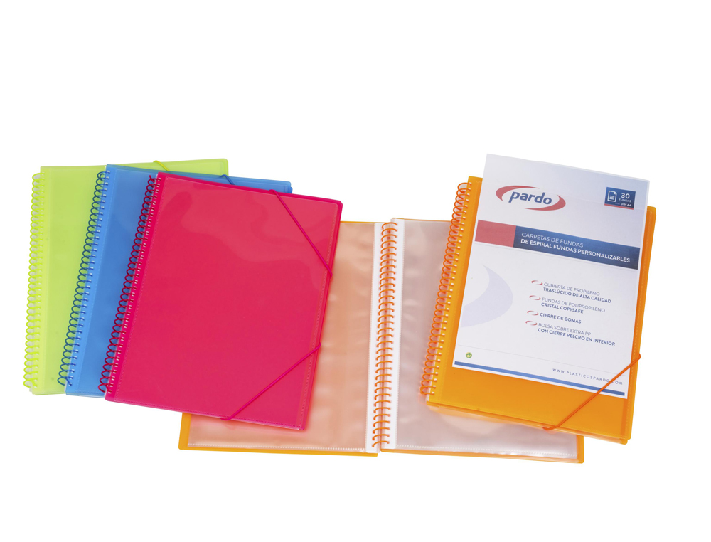 CAPA CATALOGO PARDO COM ESPIRAL 30 BOLSAS FOLIO PERSONALIZAVEL COR PRETO