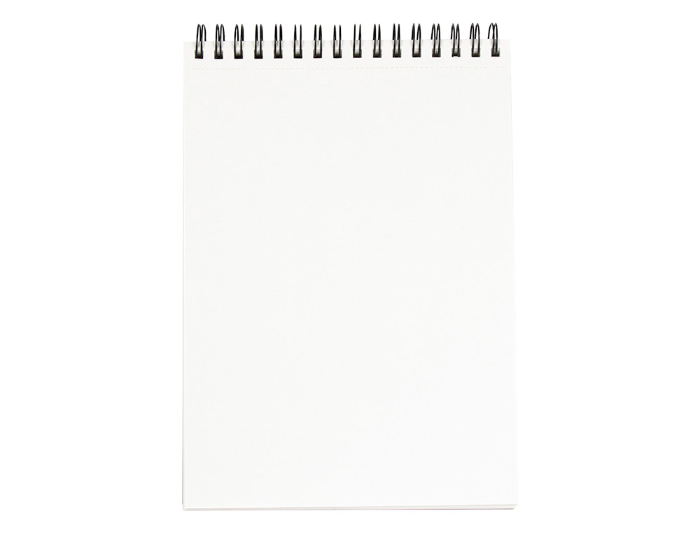 BLOCO DE ESBOCOS LIDERPAPEL ESPIRAL DIN A6 100 FOLHAS 90 GR SEM ESQUADRIA