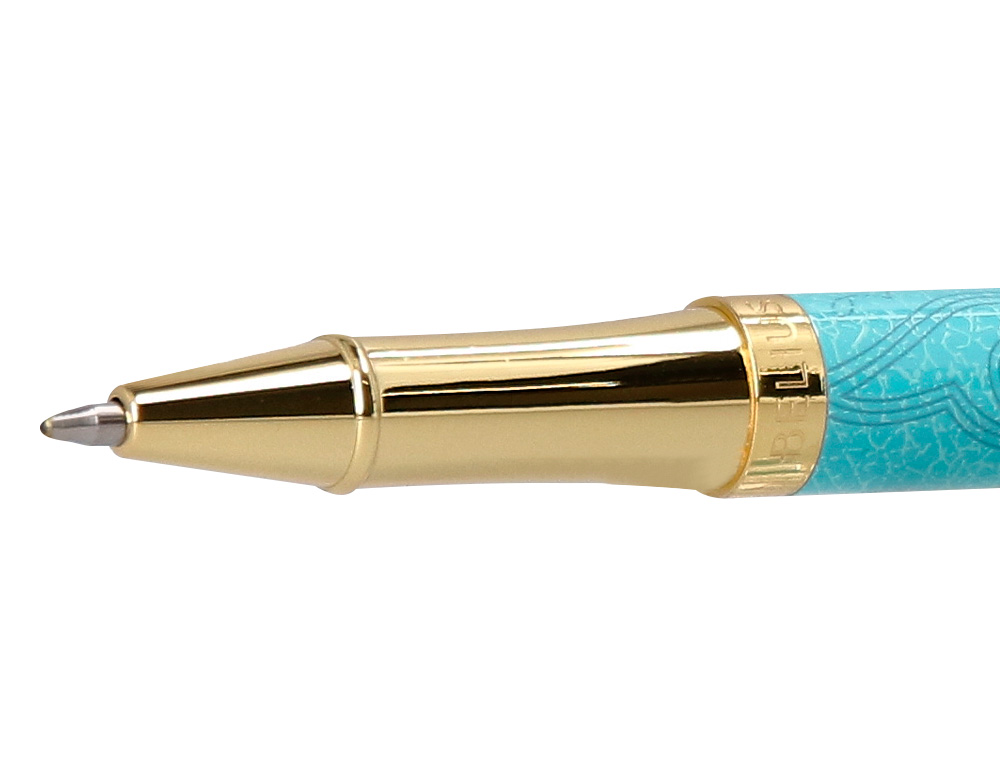 ROLLER BELIUS WILD WEST ALUMINIO COR TURQUESA DOURADO TINTA COR PRETO CAIXA DE DESIGN