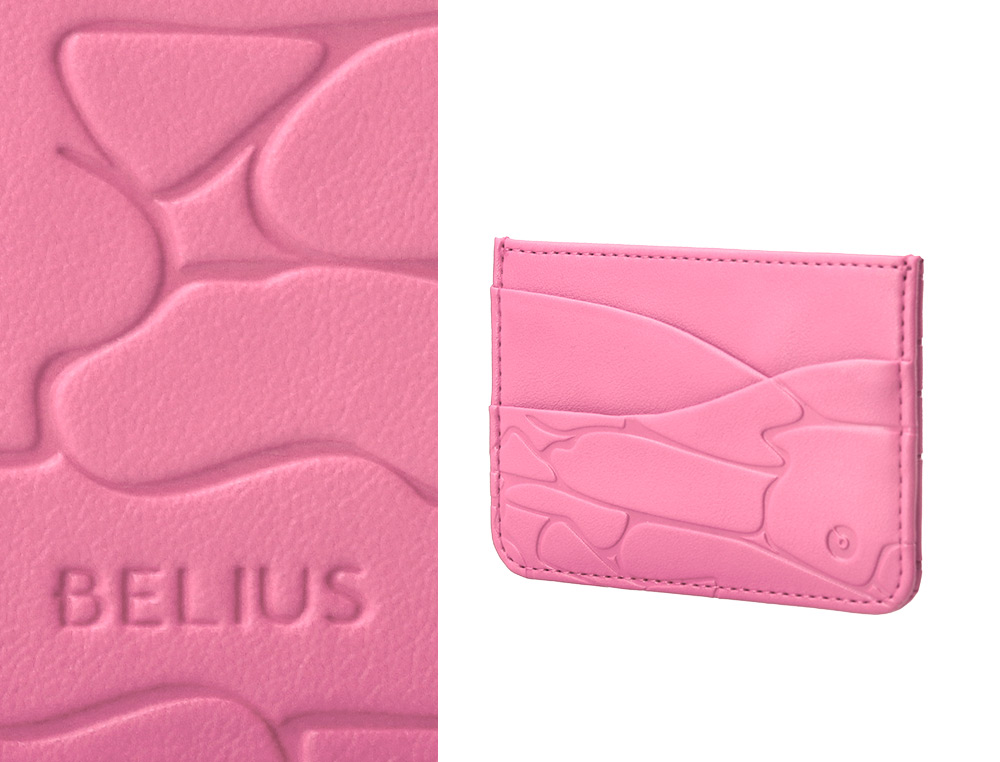 ESFEROGRAFICA E PORTA CARTOES BELIUS COCKTAILS COSMOPOLITAN ALUMINIO ROSA PRATEADO RELEVO TINTA COR AZUL CAIXA DE DESIGN
