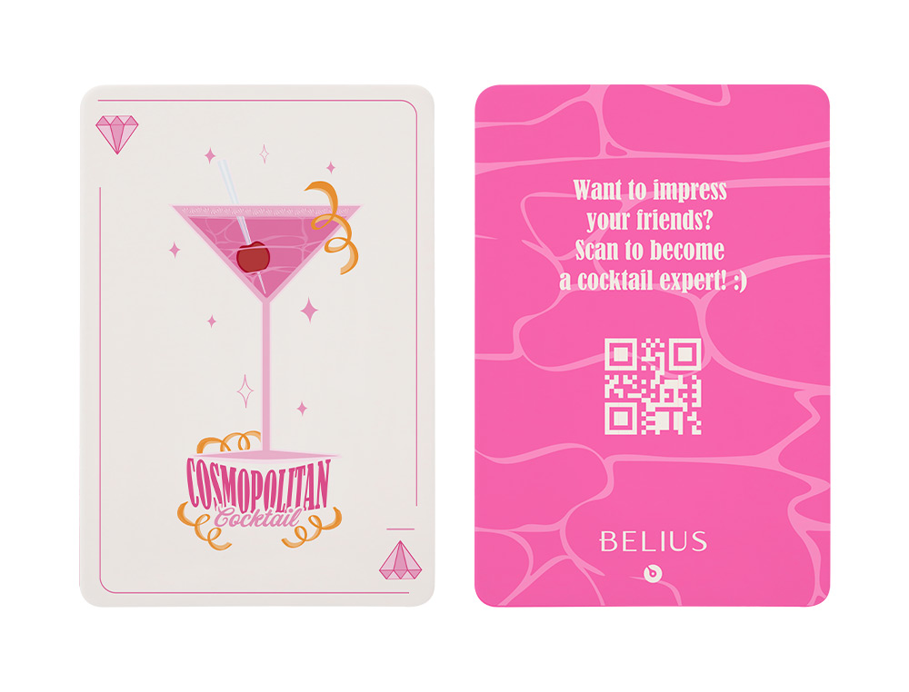 ESFEROGRAFICA E PORTA CARTOES BELIUS COCKTAILS COSMOPOLITAN ALUMINIO ROSA PRATEADO RELEVO TINTA COR AZUL CAIXA DE DESIGN