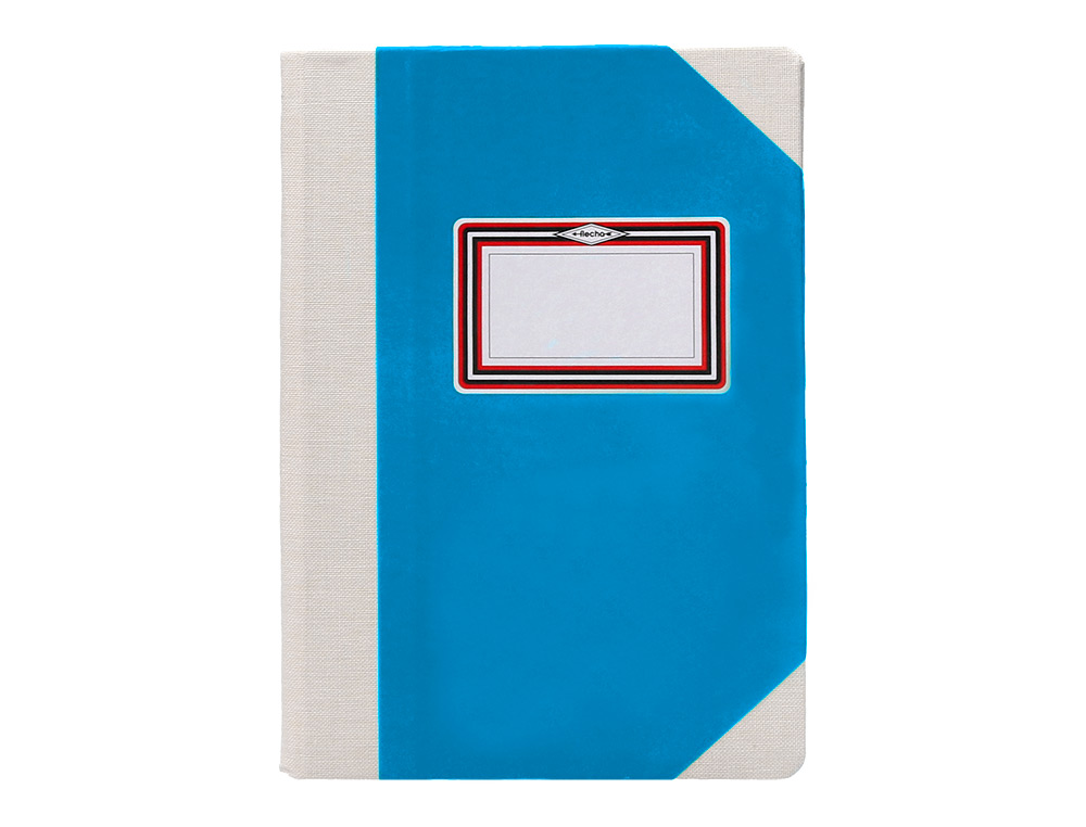LIVRO DE CARTAO COSIDO FERNANDES FLECHA DIN A4+ PAUTADO 50 FOLHAS 100 GR AZUL