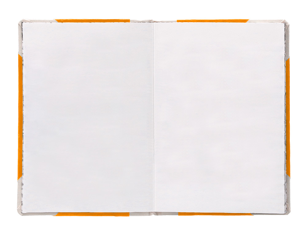 LIVRO DE CARTAO COSIDO FERNANDES FLECHA DIN A5+ LISO 50 FOLHAS 100 GR LARANJA