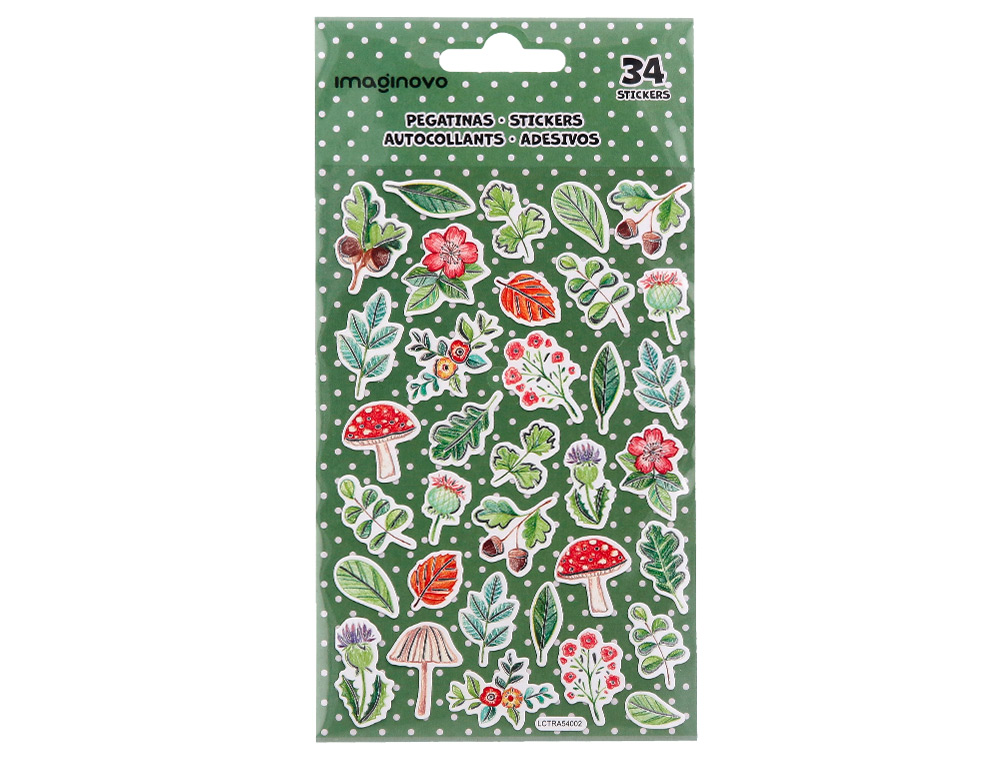 AUTOCOLANTES IMAGINOVO FLORES VINTAGE DE PAPEL 190X100 MM EM BLISTER