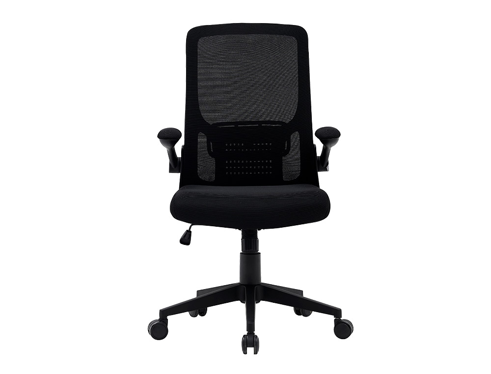 CADEIRA DE ESCRITORIO Q-CONNECT ALBA MALHA BASE METALICA ALT MAX 1110 LARG 610 PROF 580 RODAS PREMIUM COR PRETO