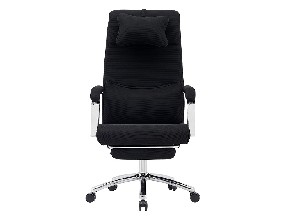 CADEIRA DE DIRECAO Q-CONNECT RAVENNA MALHA BASE METALICA ALT MAX 1300 LARG 670 PROF 730 MM RODAS PREMIUM COR PRETO