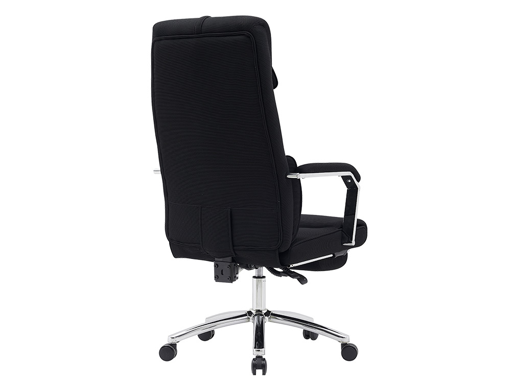 CADEIRA DE DIRECAO Q-CONNECT RAVENNA MALHA BASE METALICA ALT MAX 1300 LARG 670 PROF 730 MM RODAS PREMIUM COR PRETO