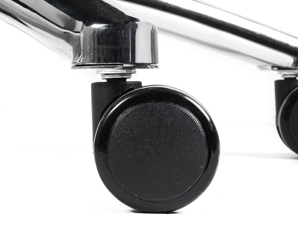 CADEIRA DE DIRECAO Q-CONNECT RAVENNA MALHA BASE METALICA ALT MAX 1300 LARG 670 PROF 730 MM RODAS PREMIUM COR PRETO