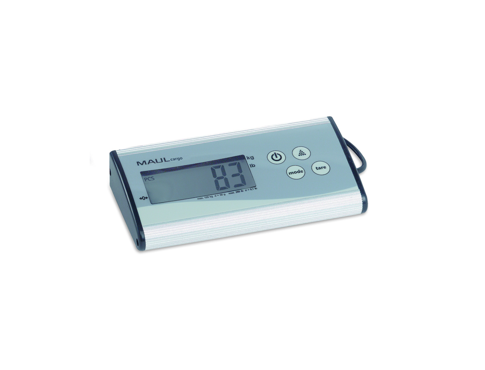 BASCULA PARA PACOTES MAUL CARGA COM VISOR SEPARADO 120 KG PRECISAO PESAGEM 50 GR COR ACO INOXIDAVEL 270X270 MM