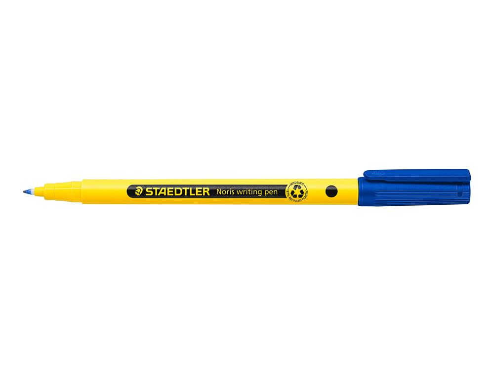 MARCADOR STAEDTLER NORIS WRITING PEN 307 TINTA BASE DE AGUA PONTA FINA TRACO 0,6 MM AZUL