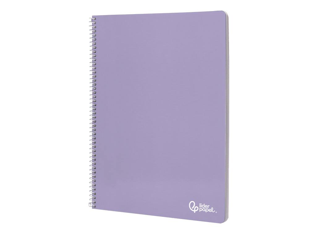 CADERNO ESPIRAL LIDERPAPEL SMART DIN A4 CAPA SUAVE 80 F 75 GR QUADRICULA 5 MM COM MARGEM CORES SORTIDAS