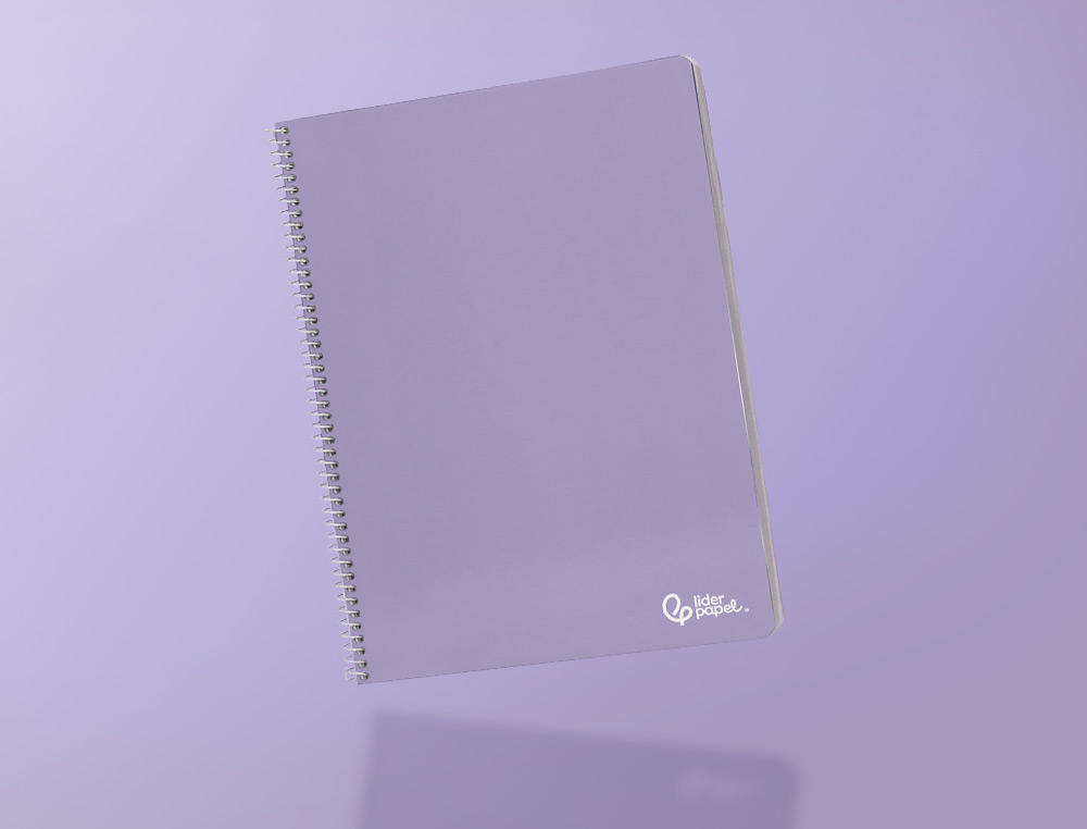 CADERNO ESPIRAL LIDERPAPEL SMART DIN A4 CAPA SUAVE 80 F 75 GR QUADRICULA 5 MM COM MARGEM CORES SORTIDAS