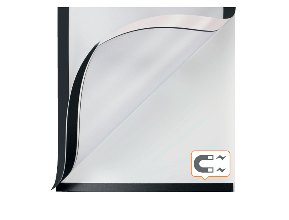 MOLDURA PORTA ANUNCIOS NOBO DIN A4 MOLDURA MAGNETICA AUTO ADESIVA COR PRETO PACK DE 2 UNIDADES