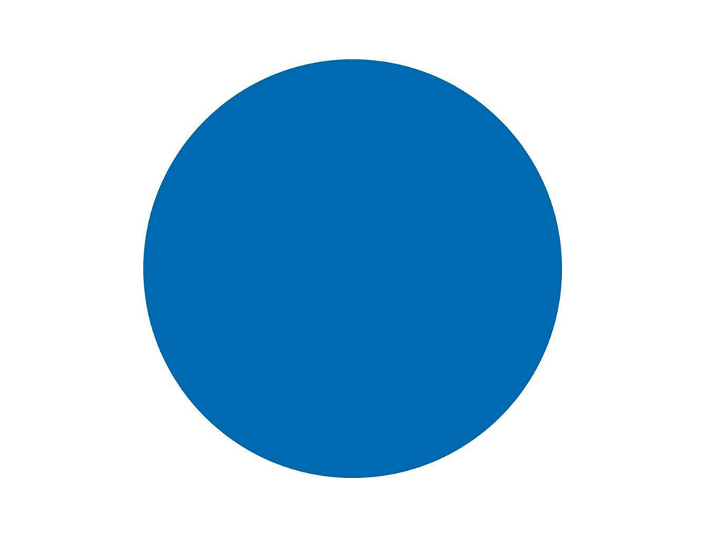 ETIQUETAS ESCOLAR LIDERPAPEL AUTOADESIVAS CIRCULOS 20 MM AZUL ROLO DE 2000 UNIDADES EM CAIXA DE CARTAO