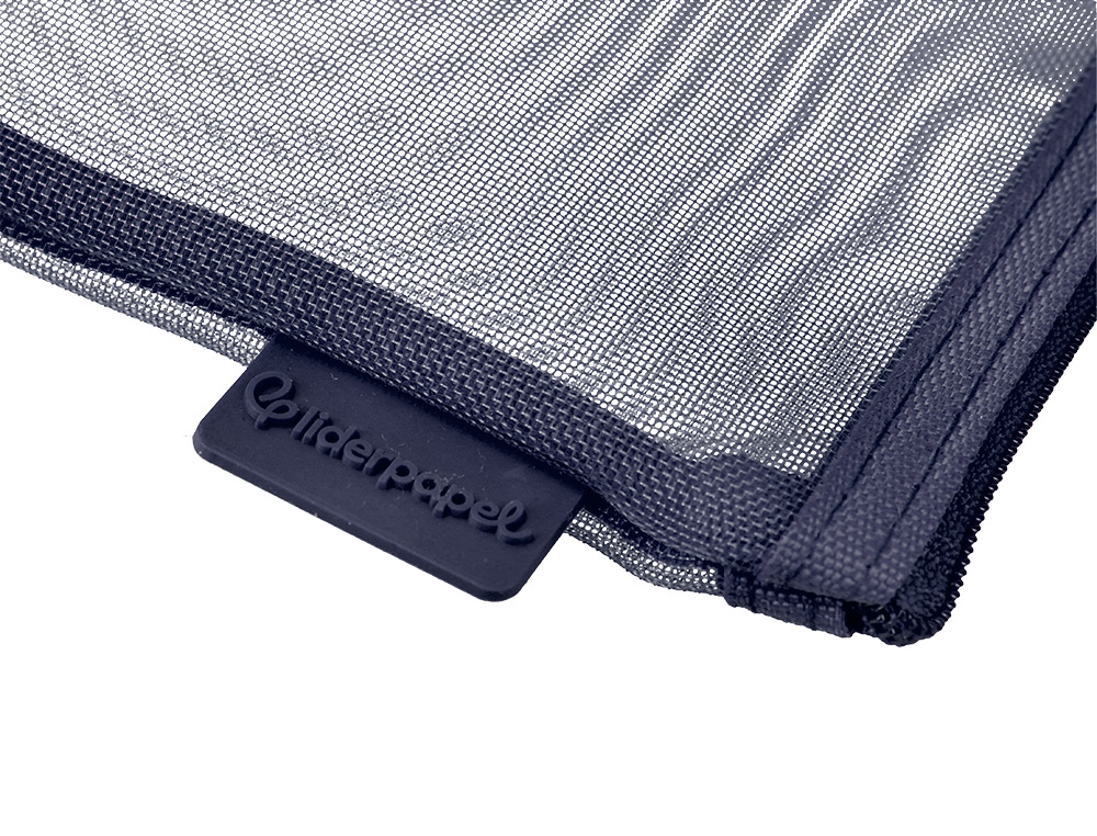 BOLSA COM FECHO DE CORRER LIDERPAPEL POLIESTER TRANSPIRAVEL MULTIUSOS DIN A5 AZUL MARINHO