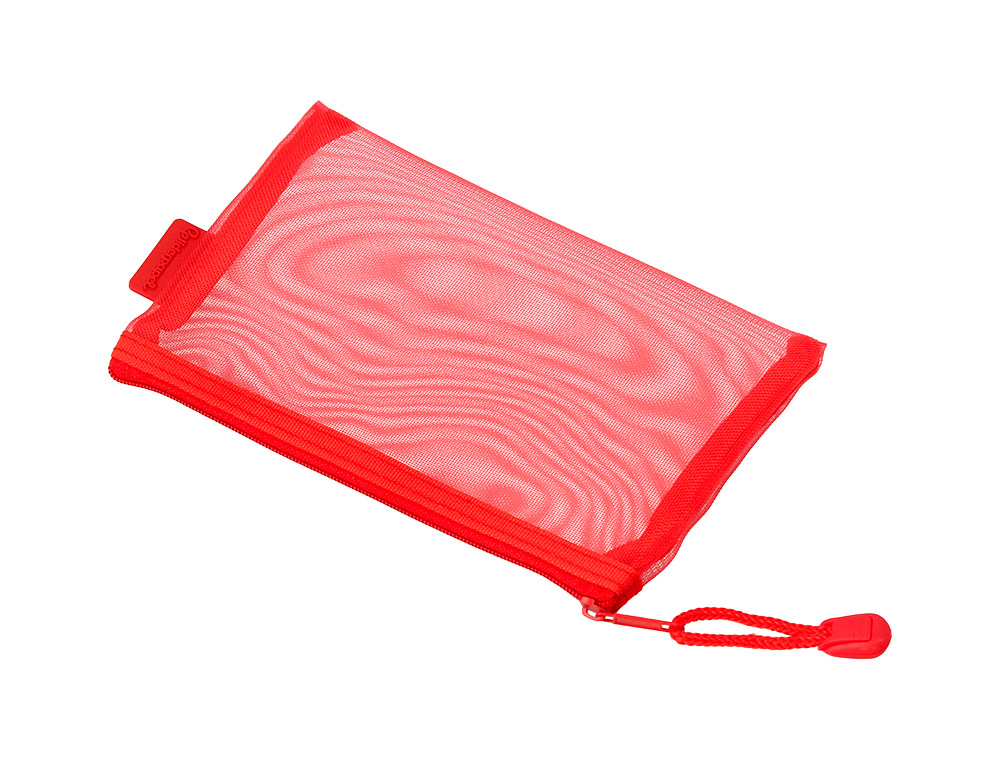 BOLSA COM FECHO DE CORRER LIDERPAPEL POLIESTER TRANSPIRAVEL MULTIUSOS DIN A6 CINZA