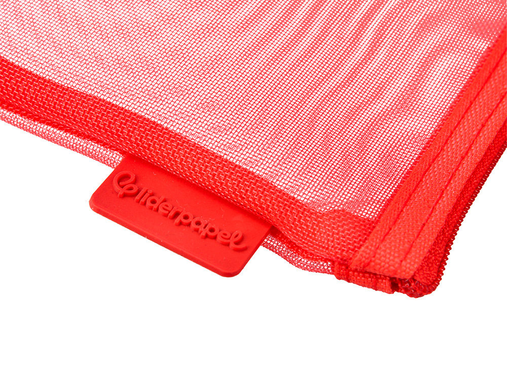 BOLSA COM FECHO DE CORRER LIDERPAPEL POLIESTER TRANSPIRAVEL MULTIUSOS DIN A6 CINZA