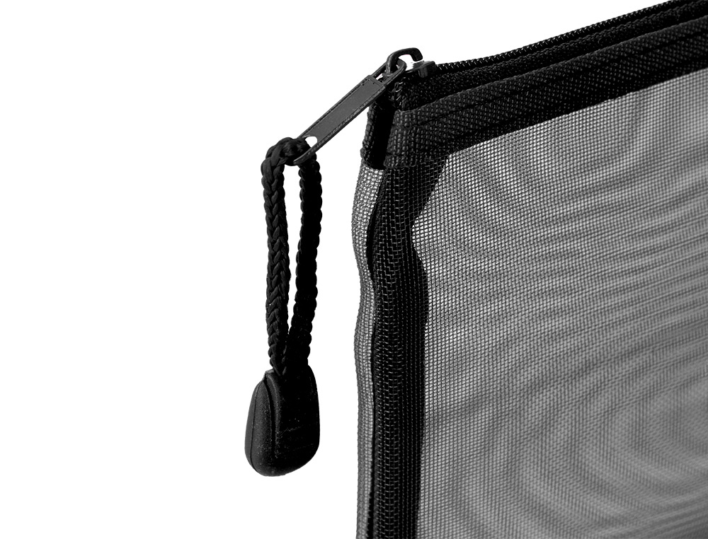 BOLSA COM FECHO DE CORRER LIDERPAPEL POLIESTER TRANSPIRAVEL MULTIUSOS DIN A6 PRETO