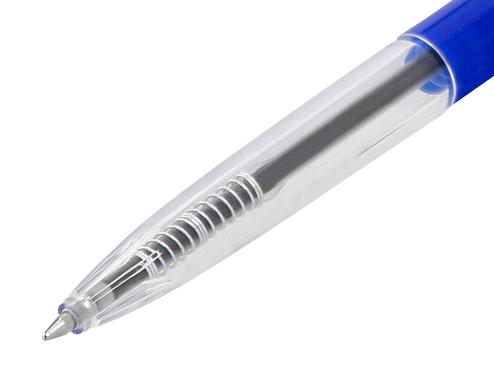 ESFEROGRAFICA Q-CONNECT RETRATIL COM CLIP DESENHO FINO TINTA OLEO 0,7 MM COR AZUL