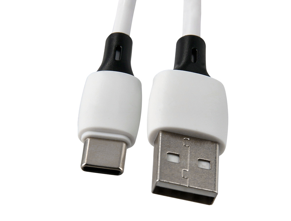CABO USB-C A USB-A Q-CONNECT PVC COMPRIMENTO 2M BRANCO