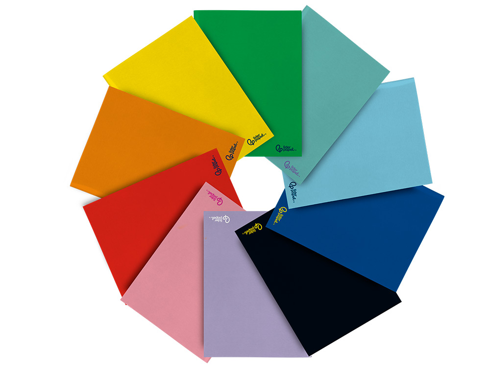CADERNO AGRAFADO LIDERPAPEL SMART A4 48 FOLHAS 75 GR QUADRICULA 5MM COM MARGEM CORES SORTIDAS