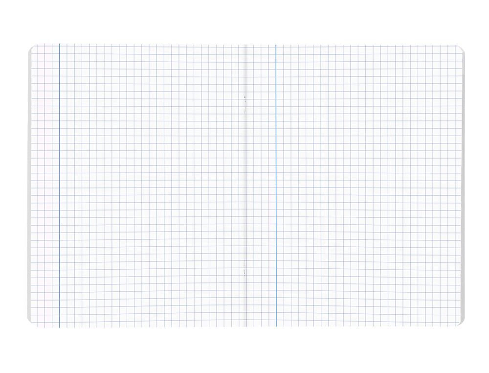 CADERNO AGRAFADO LIDERPAPEL SMART A4 48 FOLHAS 75 GR QUADRICULA 5MM COM MARGEM CORES SORTIDAS