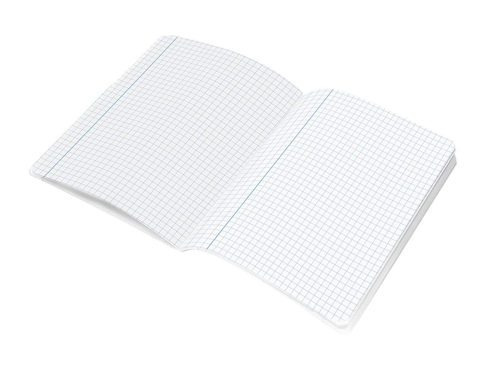 CADERNO AGRAFADO LIDERPAPEL SMART A4 48 FOLHAS 75 GR QUADRICULA 5MM COM MARGEM CORES SORTIDAS