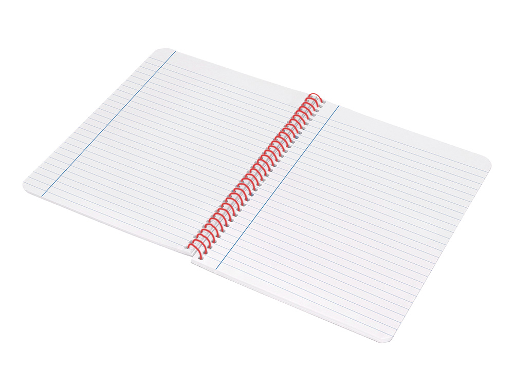 CADERNO ESPIRAL LIDERPAPEL WONDER DIN A4 CAPA PLASTICO 80F 90GR PAUTADO COM MARGEM COR PRETO