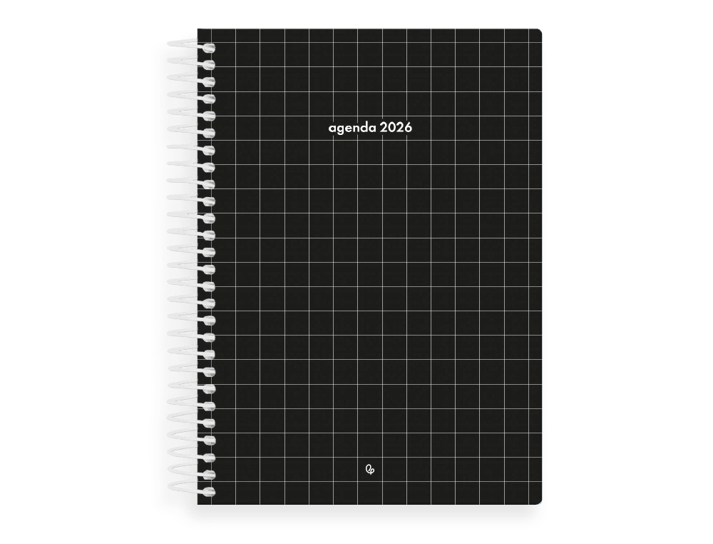 AGENDA ESPIRAL LIDERPAPEL GAZI A5 2026 DIA PAGINA PRETO PAPEL 70 GR FSC