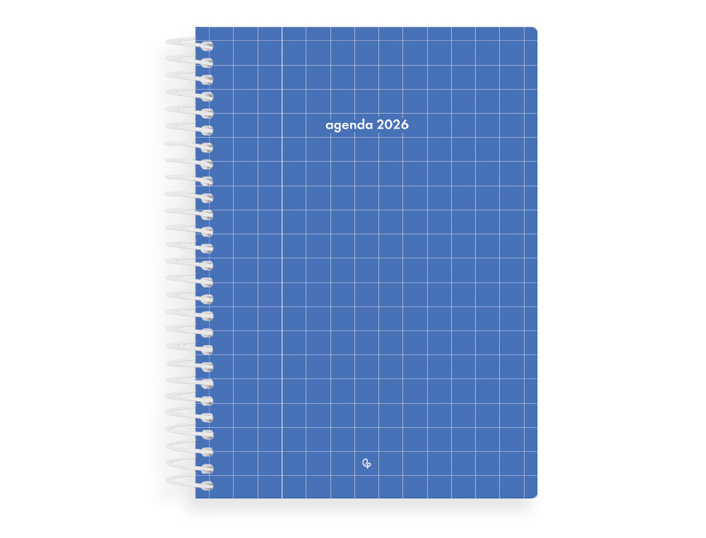 AGENDA ESPIRAL LIDERPAPEL GAZI A5 2026 DIA PAGINA AZUL ESCURO PAPEL 70 GR FSC