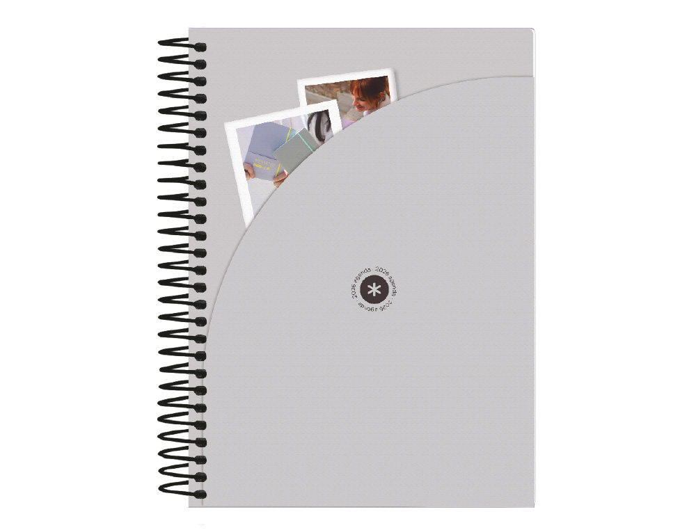 AGENDA ESPIRAL ANTARTIK MANIFEST A5+ 2026 DIA PAGINA ROXO PAPEL 80 GR FSC