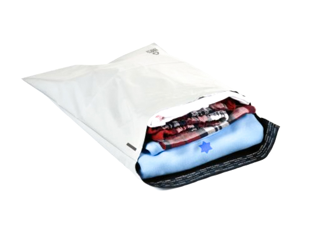 ENVELOPE Q-CONNECT DE PLASTICO BOLSA PARA ENVIOS 100% RECICLADAS COM AUTOFECHO COR BRANCO 400X600 MM