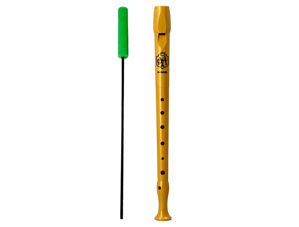 FLAUTA HOHNER THE MAGIC FLUTE COR DOURADO EDICAO ESPECIAL COM APP PARA APRENDER E BRINCAR