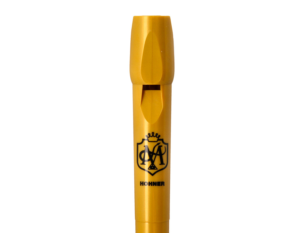 FLAUTA HOHNER THE MAGIC FLUTE COR DOURADO EDICAO ESPECIAL COM APP PARA APRENDER E BRINCAR