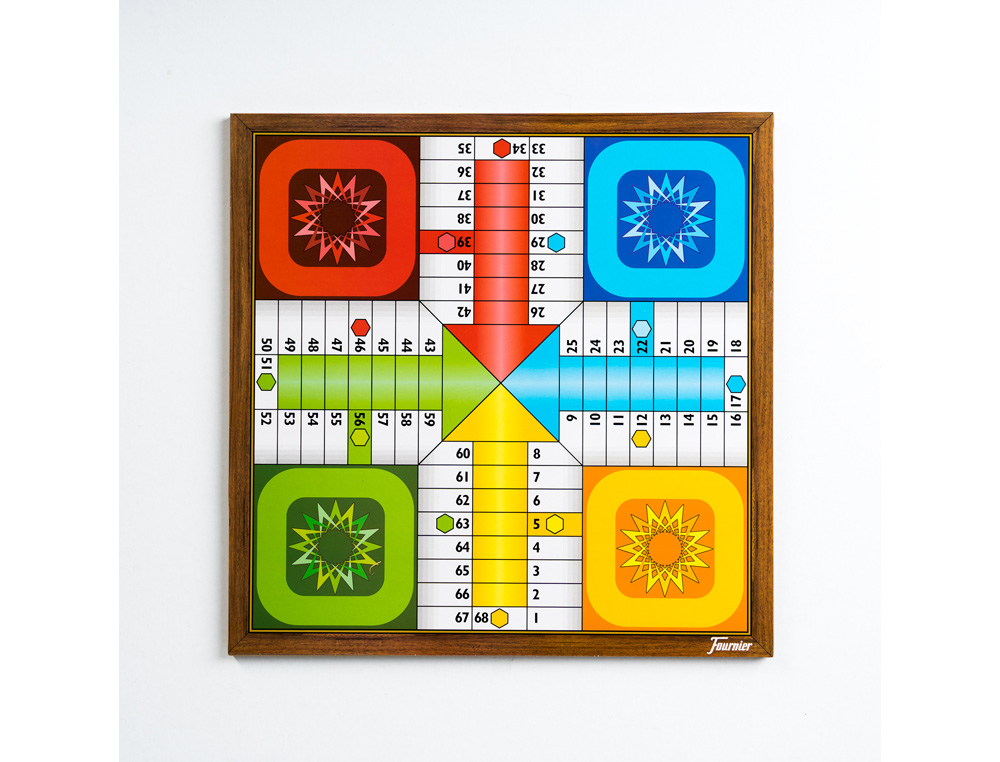 PARCHIS COM OCA FOURNIER 4 JOGADORES 40X40 CM