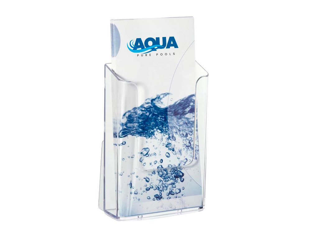 EXPOSITOR DE SECRETARIA ARCHIVO 2000 PORTA FOLHETOS 1 COMPARTIMENTO 1/3 A4 VERTICAL GAVETA 34 MM 70X110X165 MM