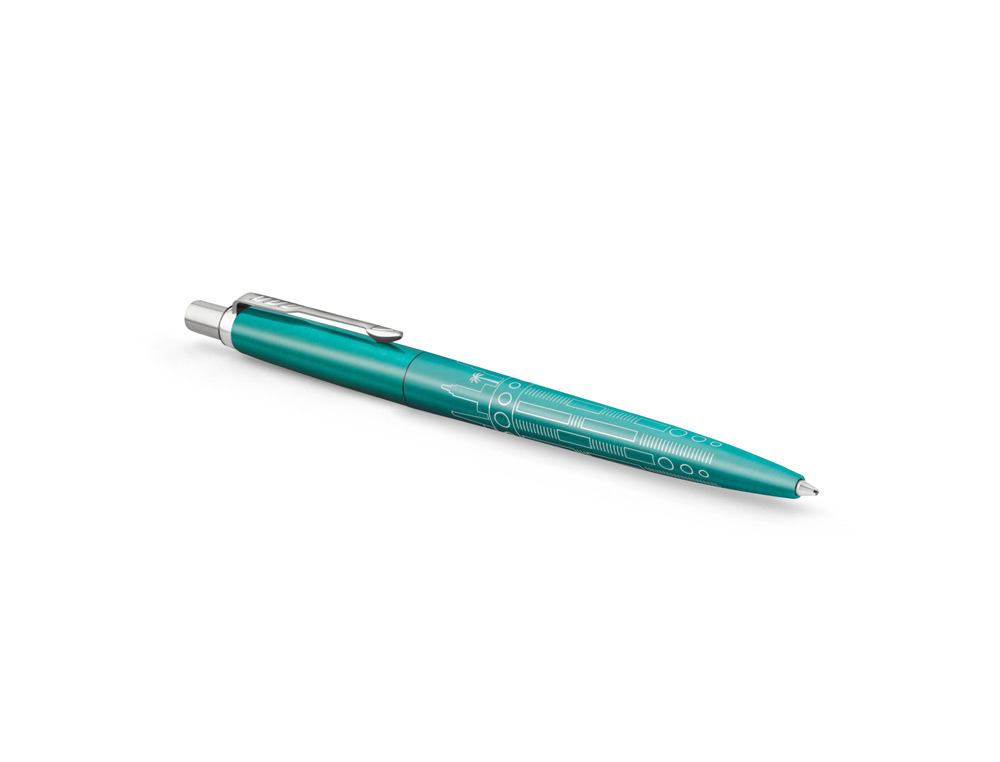 ESFEROGRAFICA PARKER JOTTER EDICAO ESPECIAL GLOBAL ICONES MIAMI TURQUESA