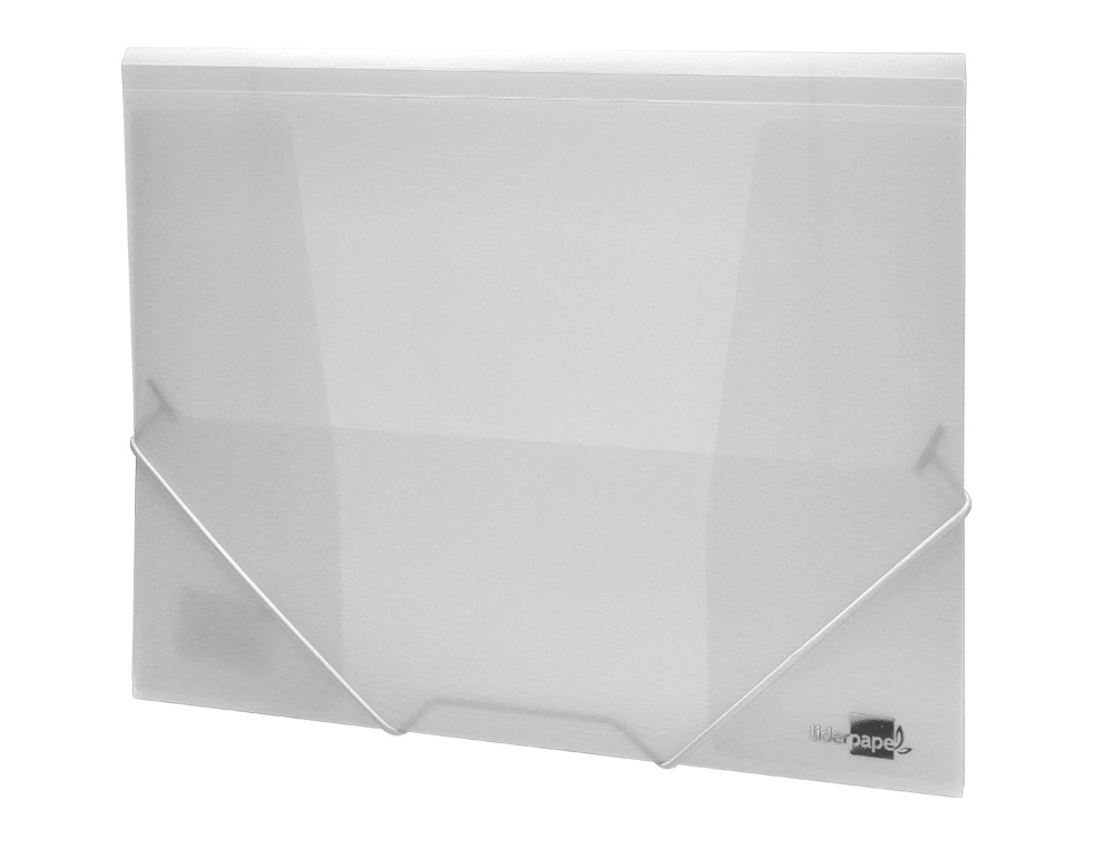 PASTA DE ELASTICOS POLIPROPILENO LIDERPAPEL DIN A4 TRANSPARENTE